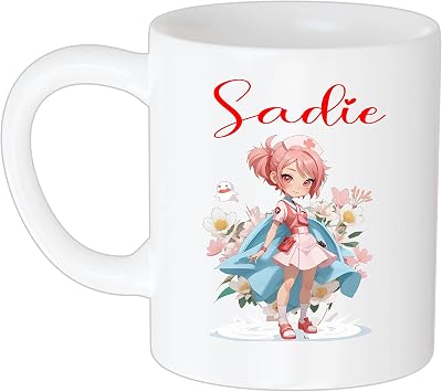 Coffee Mug Name Sadie Nurse Funny Gifts, Personalised Nurse Mug, Nhs, Doctor, Healthcare Gifts, Student Nurse, Coffee, Tea, Gifts for Her, Leaving Gift, Staff Nurse Mug 11oz White Mug 556817