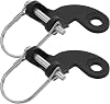 Bike Trailer Coupler 2 Sets 135-Degree Hitch Connector with Locking Pin for Bicycle Cargo and Dog Trailer Attachment
