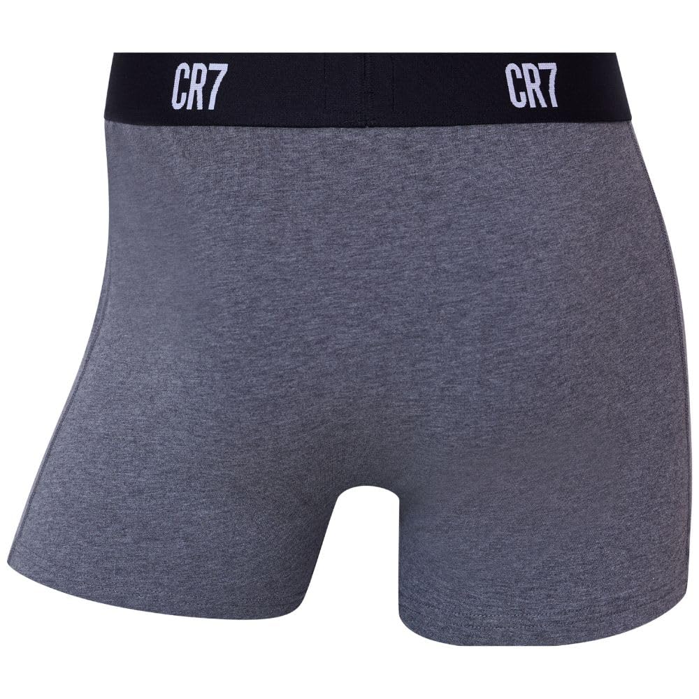 CR7 Underwear Pack 3 Bóxers Hombre – Algodón Orgánico Transpirable con Cintura Suave Surtido de Colores
