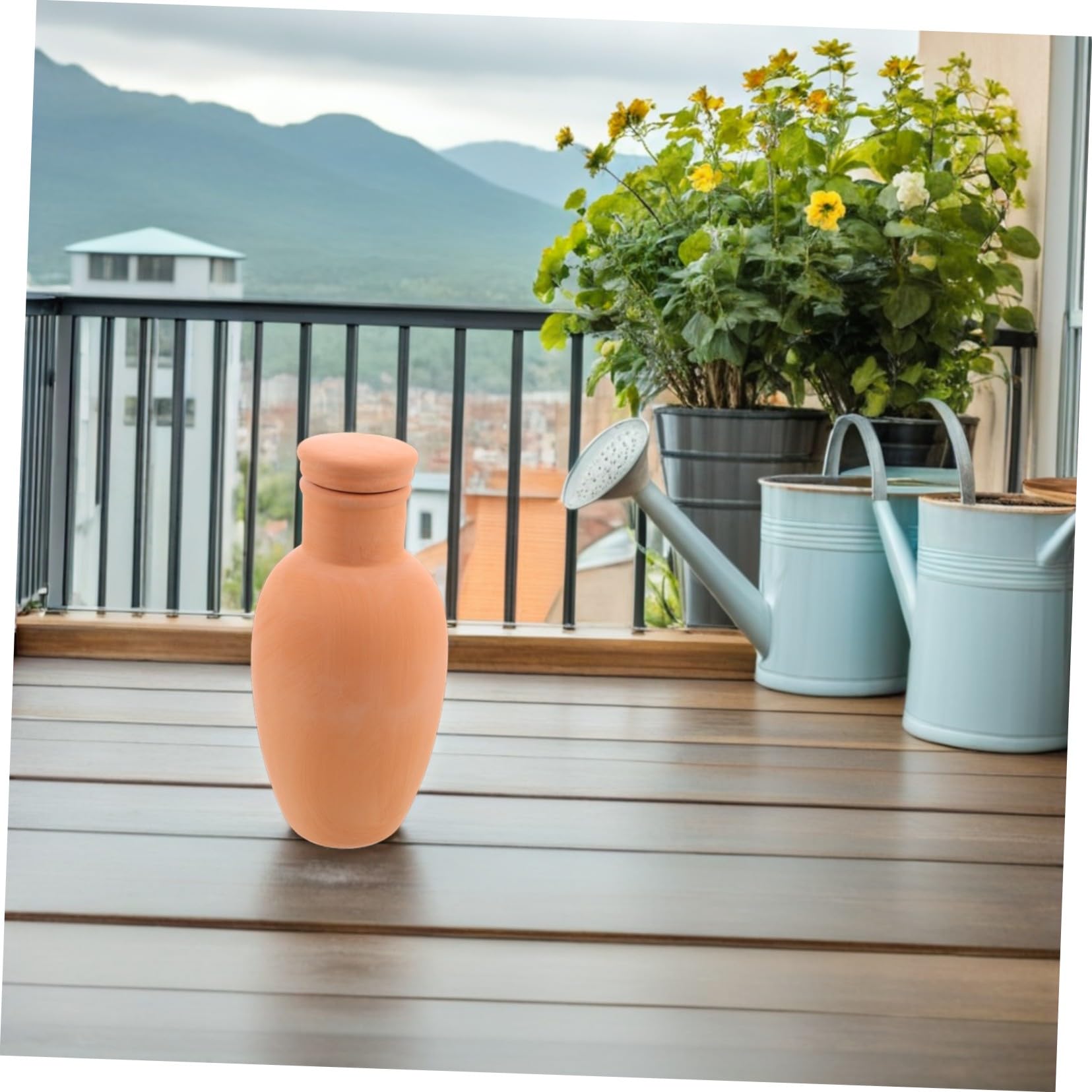 iplusmile 4pièces Arroseurs Automatiques Terre Cuite pour Pots Système Arrosage pour Plantes Intérieur Et Extérieur pour Voyages