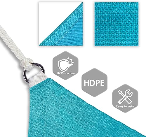 Miniatura 3 de Toldo cuadrado para patio y exteriores, tela resistente y permeable, con protección UV