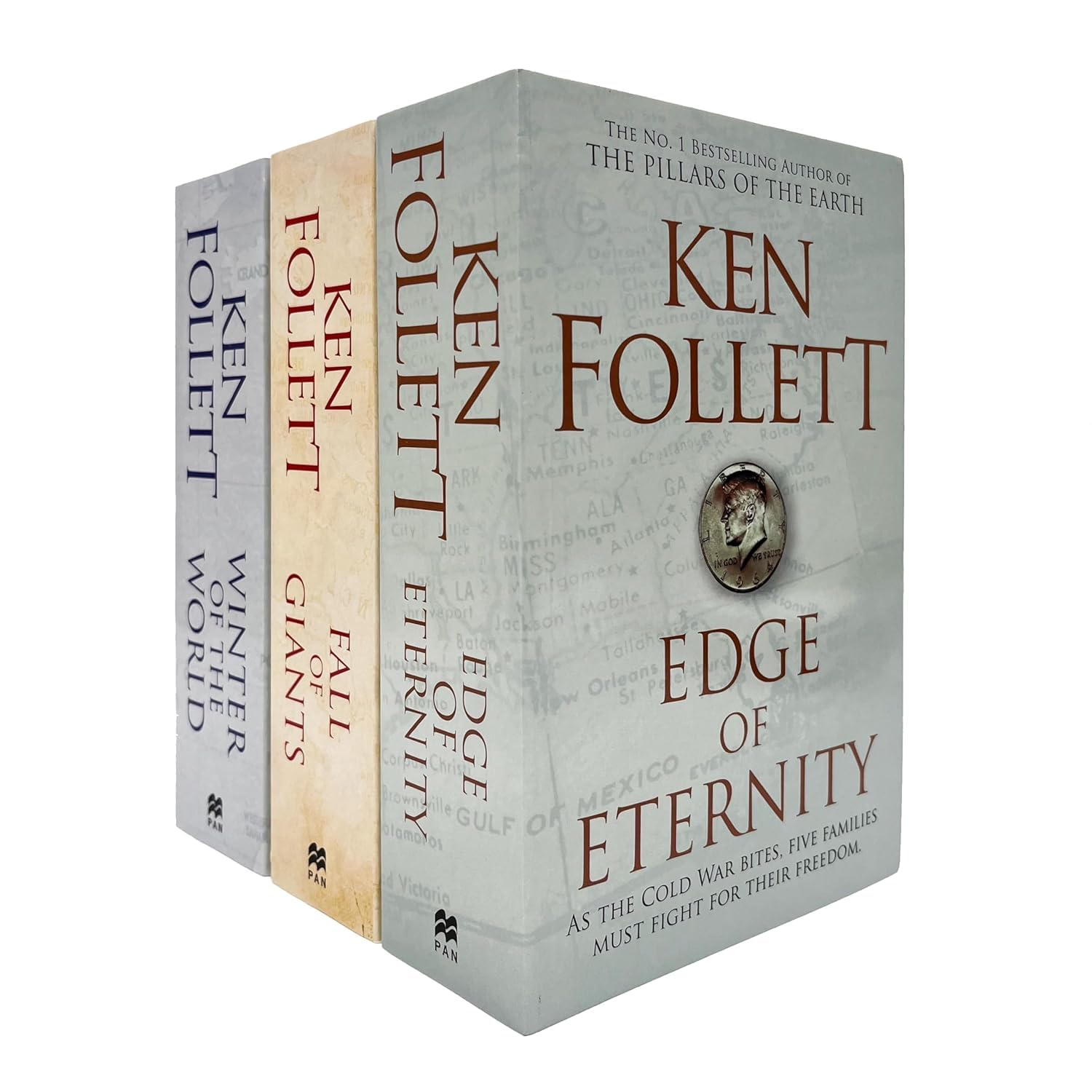 Ken Follett Century Trilogy War Stories Collection 3 Books Set (Fall of Giants, Winter of the World , Edge of Eternity) Paperback