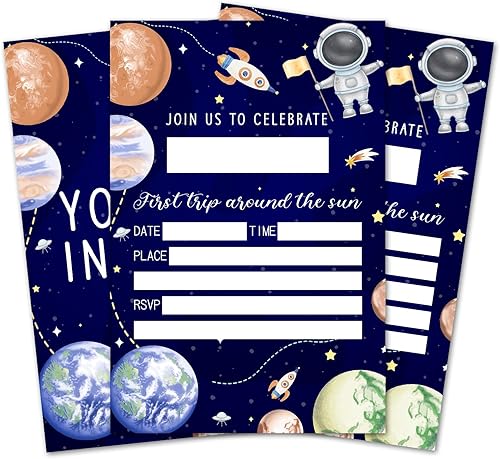 Miniatura 20 de Tarjetas de invitación de cumpleaños con lazo rosa, invitaciones de fiesta de cumpleaños para niñas, decoraciones y suministros para fiestas de