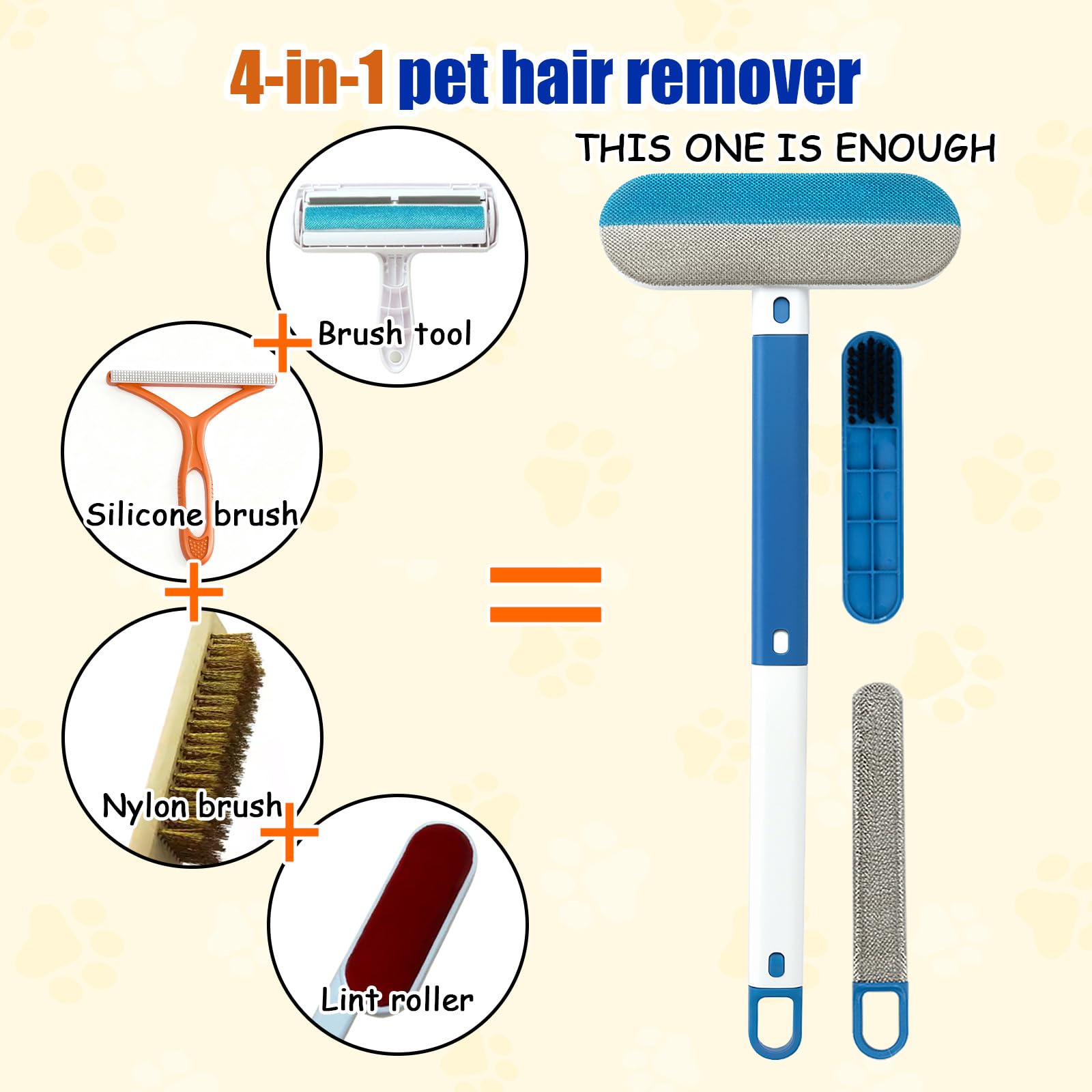 Pet Hair Remover for Couch, 18-Inch, Suitable for Sofas, Sheets, Cleaning Cars, Windows and Other Furniture, Pet Hair Removal Tool for Removing Cat and Dog Hair, Reusable, Washable - image 5