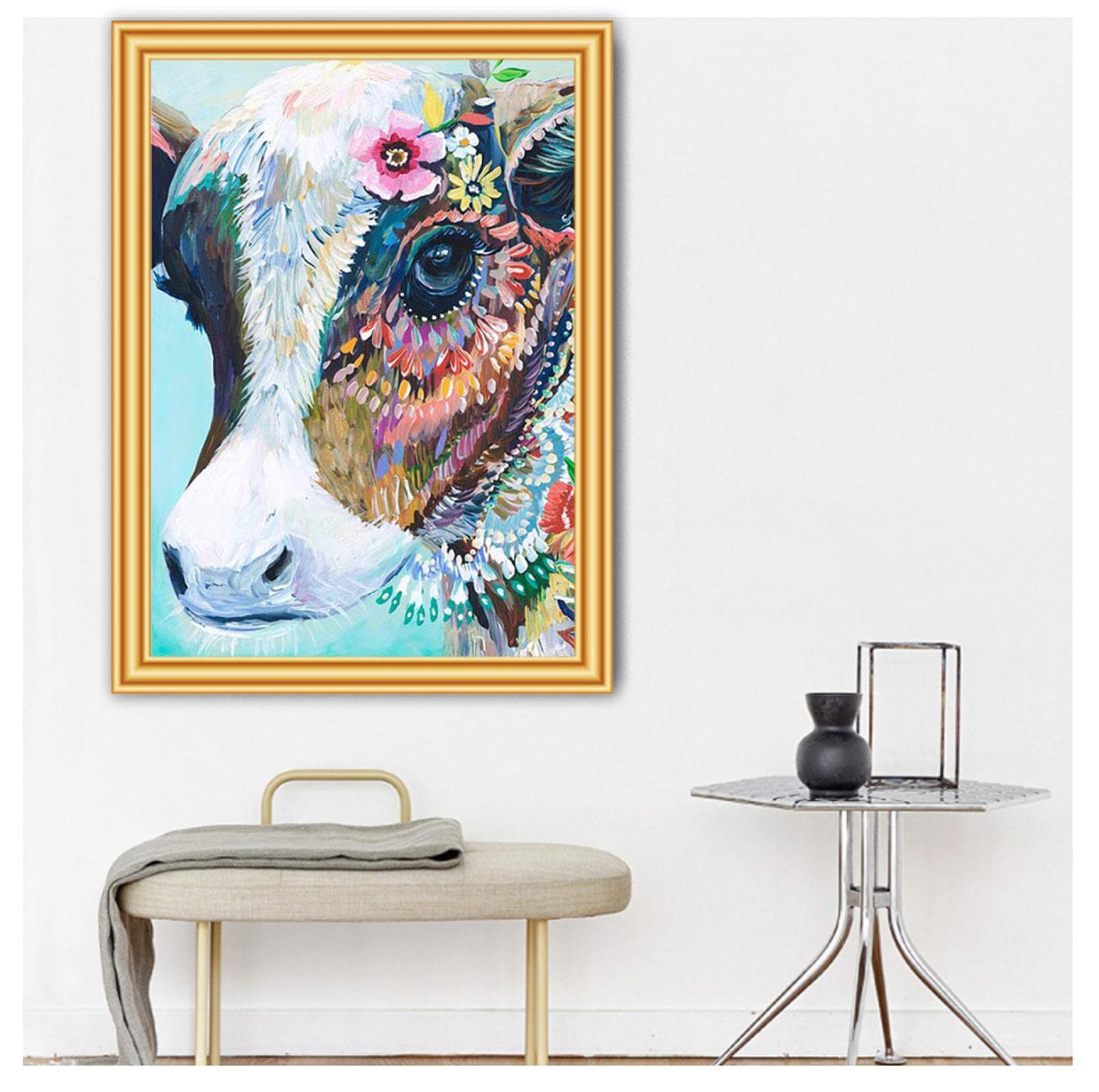 Amazon.co.jp: 5D DIYダイヤモンド絵画カラフルな動物クロスステッチ