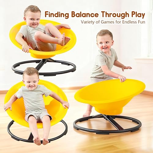 Miniatura 5 de Silla Giratoria para Niños Autistas, Silla Giratoria Sensorial para Sentarse y Girar para Edad 3+, Juguetes Sensoriales para Mejorar Habilidades