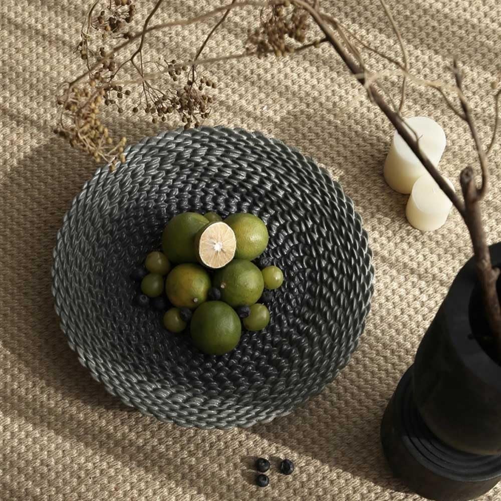 Portafrutta in Cristallo Decorativo Resin Fruit Bowl for Kitchen Countertop, Creative