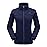 CAMEL CROWN Women Full Zip Fleece Jackets with Pockets Soft Polar Fleece Coat Jacket Sweater for Spring Outdoor Dark Blue S