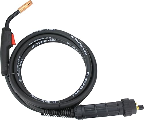 Antorcha de pistola MIG de 100 amperios con conector Euro - Cable de 10 pies - Consumibles compatibles con Tweco