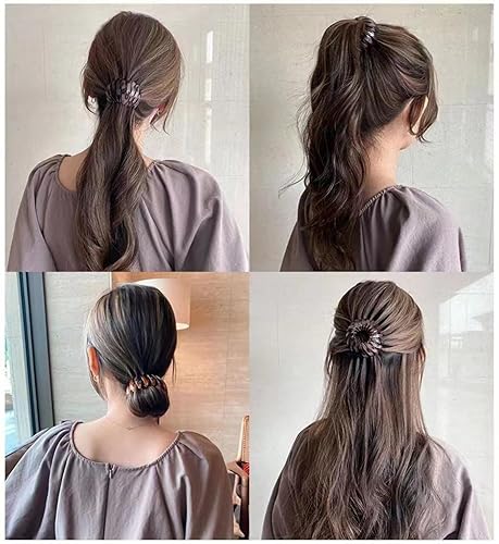 Miniatura 4 de 7 piezas de accesorios para el cabello para mujeres, pinza mágica para el cabello de nido de pájaro, accesorios para moño para el pelo, clip para el