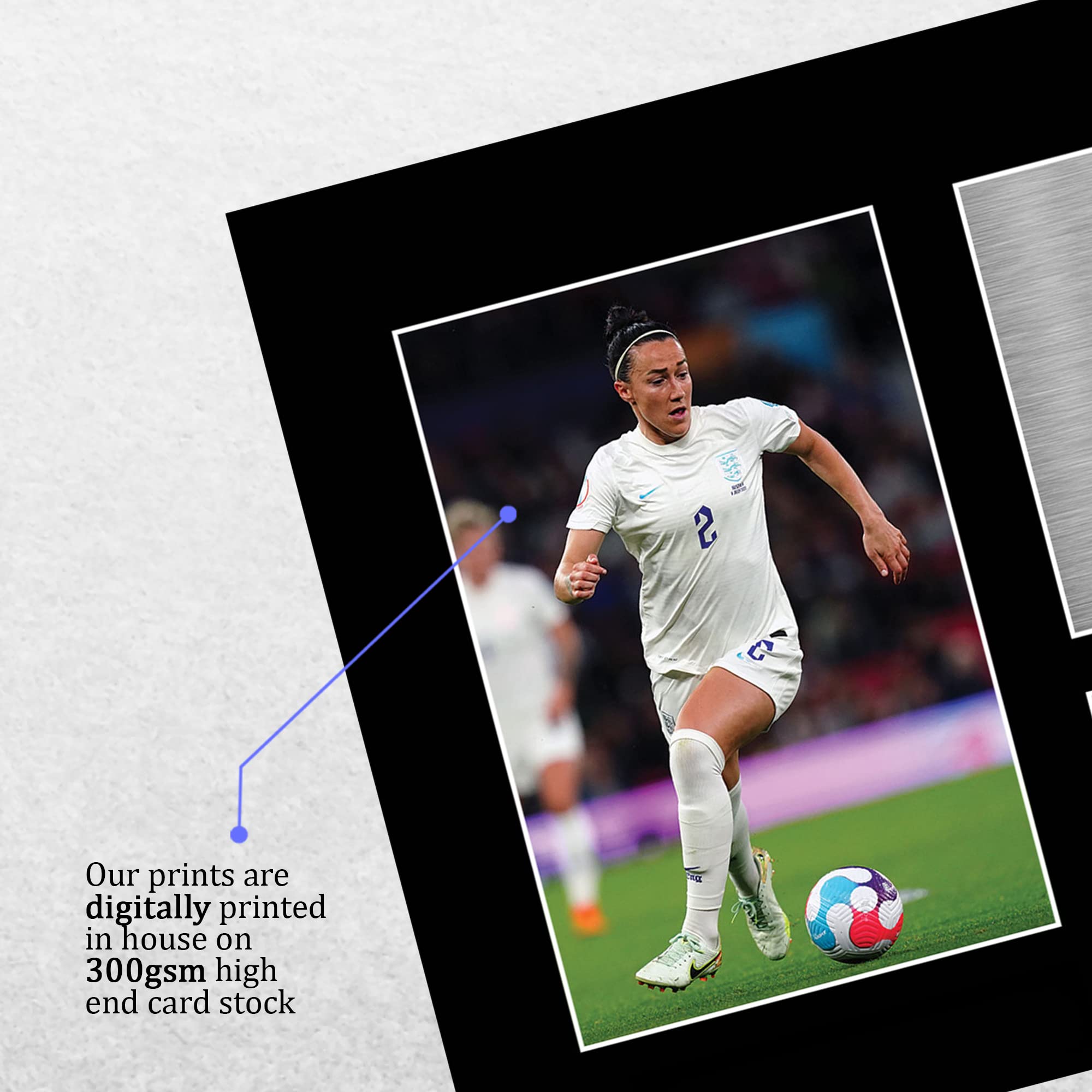 HWC Trading A4 Lucy Bronze Womens England Gifts Printed Signed Autograph Picture for Football Fans and Supporters - A4 - Image 4