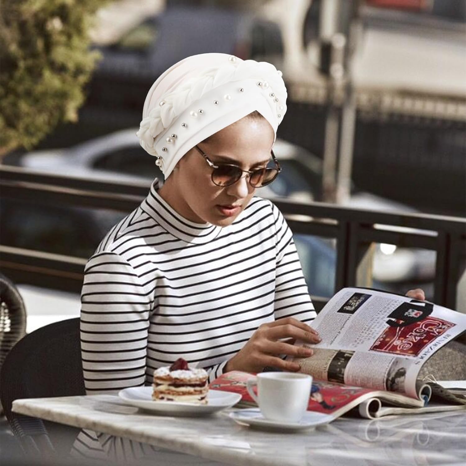 African Women Turban Caps Pre-Tied Twisted Turbans Head Scarf for Women Hair Wraps Cover Beanie Cancer Chemo Headwear - Image 7