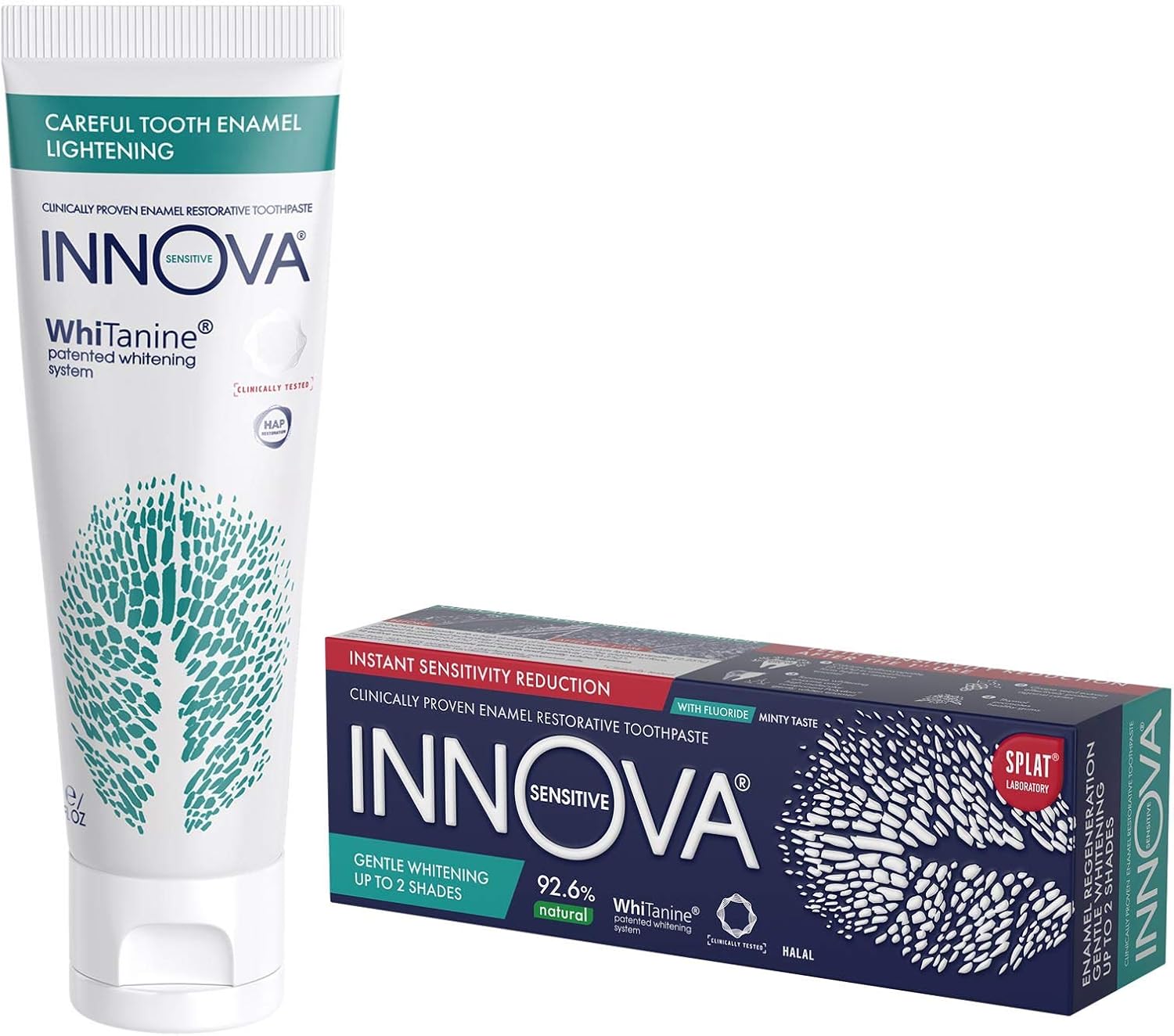 Innova Enamel Lightening toothpaste. Gentle whitening and enamel