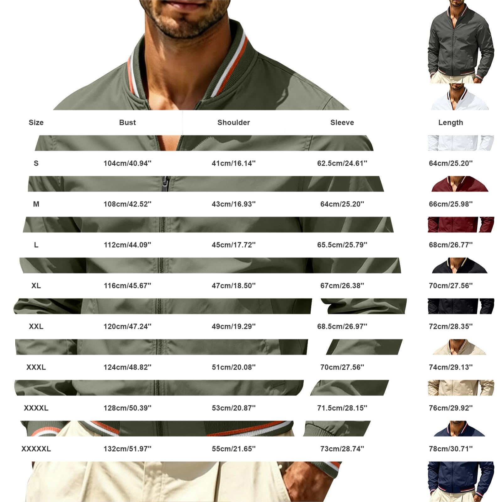 Chaqueta bomber fina para hombre, ligera, de entretiempo, para primavera y verano, chaqueta deportiva informal con cremallera, chaqueta de verano, chaqueta de tiempo libre, chaqueta de piloto