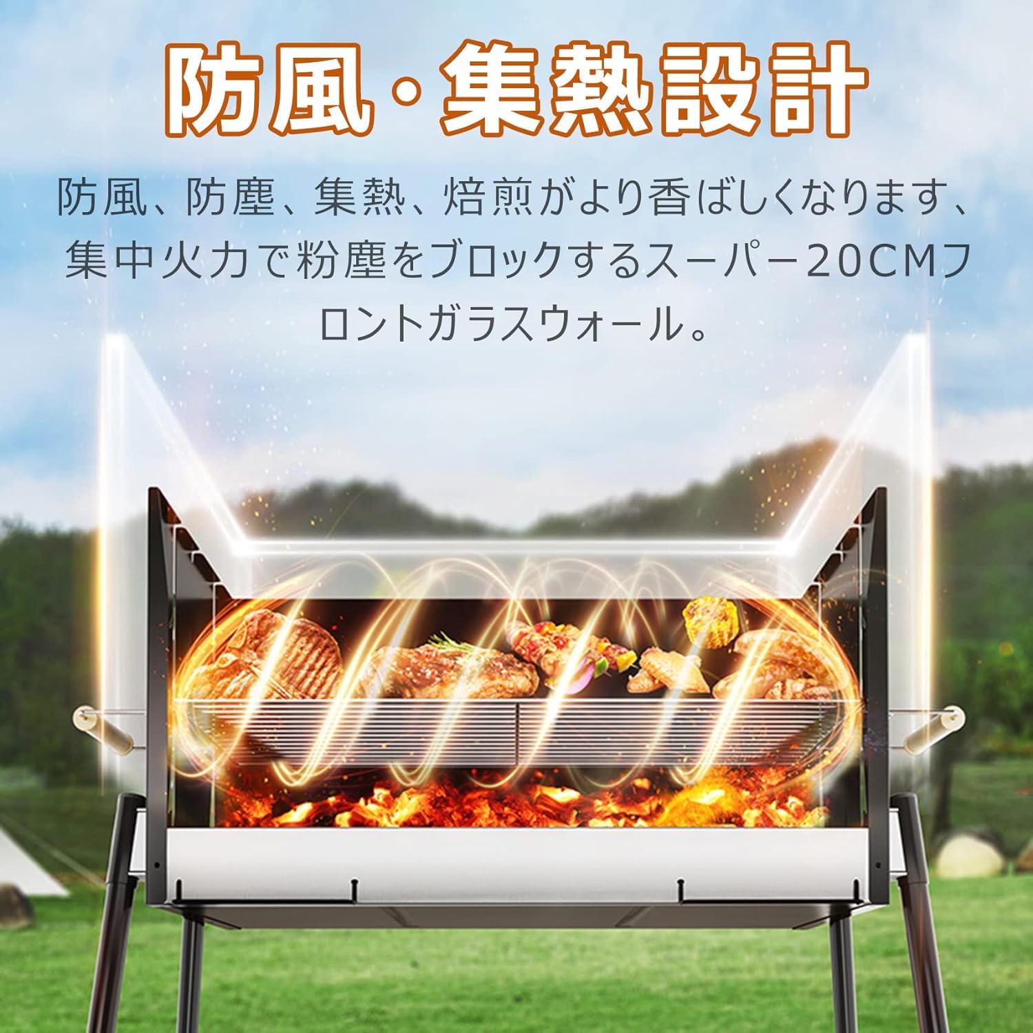 Amazon.co.jp: LEMMAN バーベキューコンロ bbq コンロ 折りたたみ