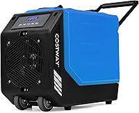 Vista 1 de COSTWAY Deshumidificador comercial 190 PPD con bomba, deshumidificador de espacio de rastreo moldeado rotacional con manguera de drenaje de 26 pies