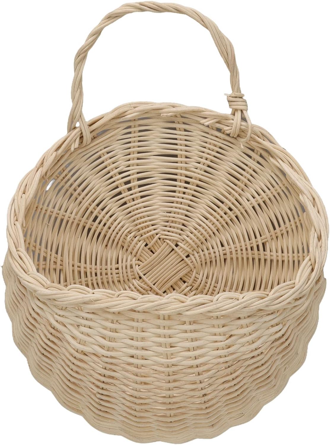Wall Hanging Rattan Basket Multifunctional Wall Mounted