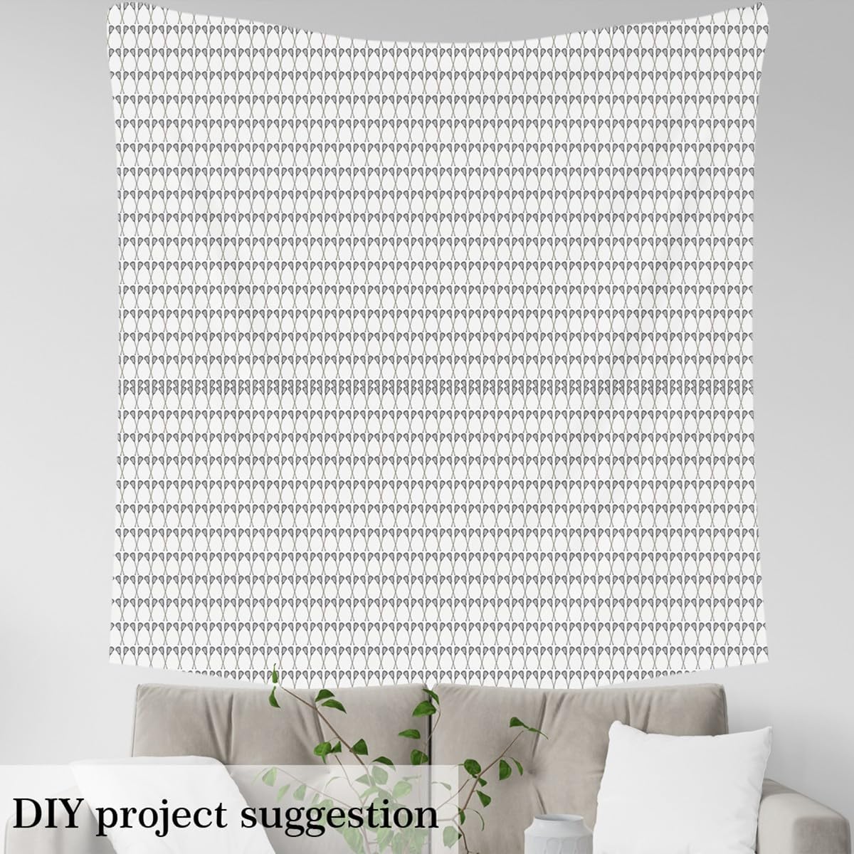 Erosebridal Lacrosse Sticks Fabric by The Yard, Balls Upholstery Fabric, Sports Indoor Outdoor Fabric,Racket DIY Craft Patchwork,Gamer Sports Quilt Fabric by The Yard, Black White, 2 Yards
