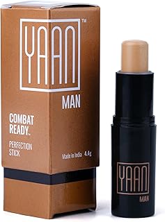 Yaanman Natural Concealer for Men (Medium Shade), 4.4g | Erase Dark Circles, Scars, Pigmentation| Perfection Stick For Per...