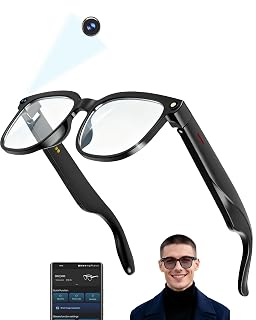 AI Smart Glasses with Camera 4K, Video Recording.Bluetooth for Men & Women -Hands-Free Recording Glasses with Audio, Al-Powered Wearable Tech - Amazon product rated Grade A