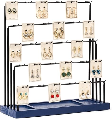 DGWJSU Soporte de exhibición de aretes para vender, soporte de exhibición de aretes, exhibición de joyas para vender tarjetas de aretes, pulseras,