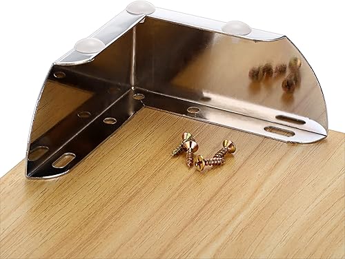 Miniatura 8 de 4 patas de metal moderno de 2.2 in para muebles de sofá con tornillos de montaje  Juego de patas de repuesto para muebles de gabinete, patas de pie