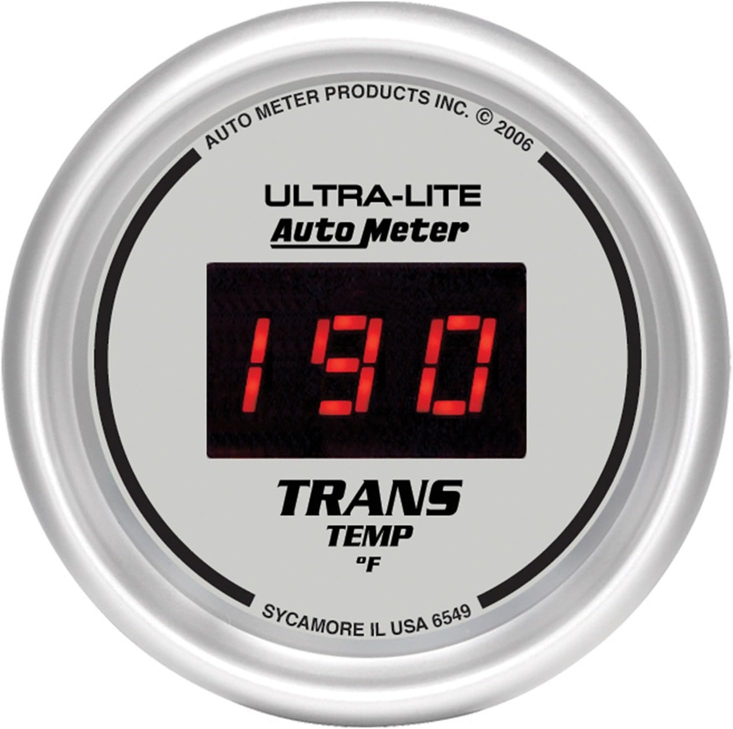 Auto Meter 6549 Ultra-Lite Digital Transmission Temperature Gauge