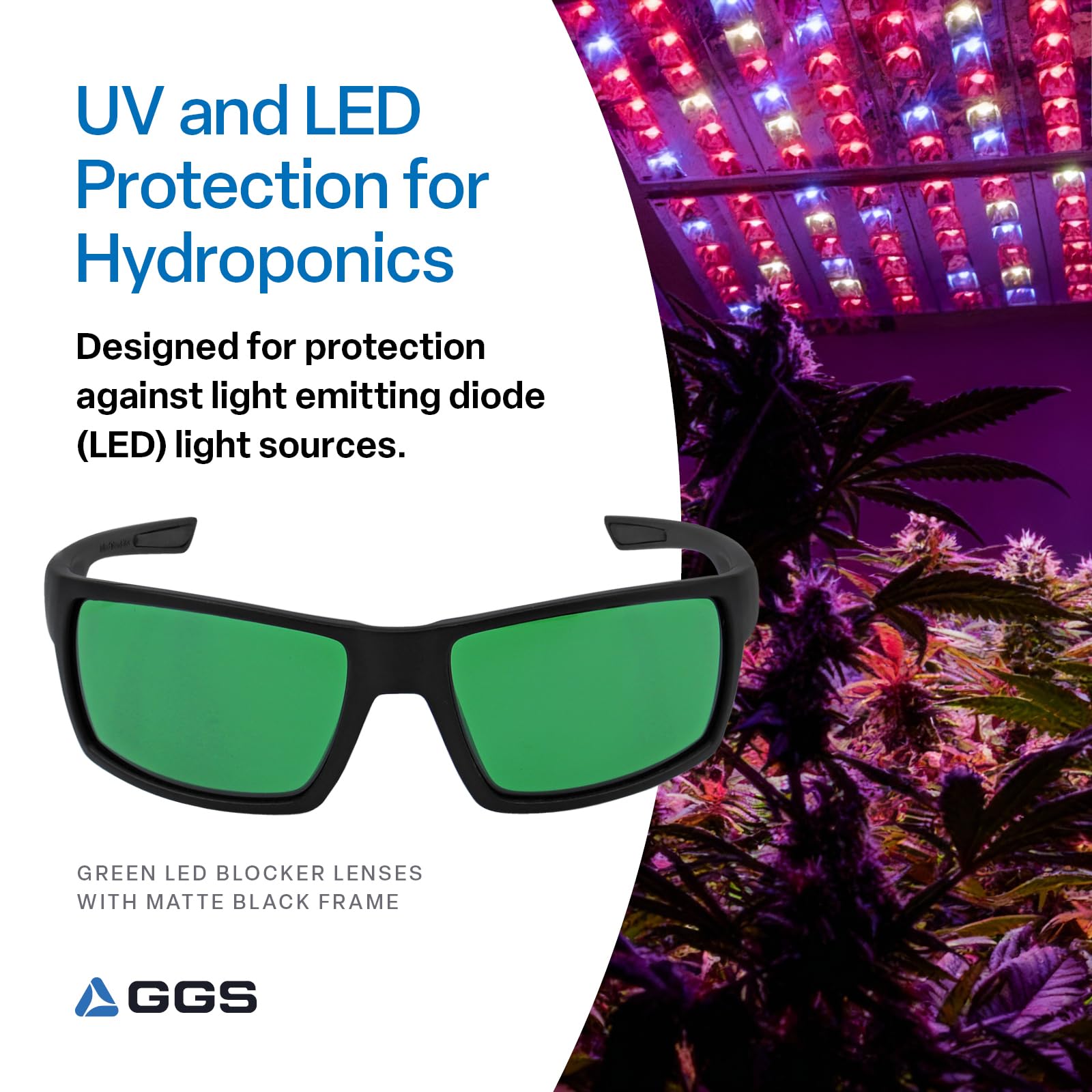 Bullhead Safety Sawfish - Gafas de cultivo para sala de cultivo, protección ocular completa para uso en horticultura y jardinería interior