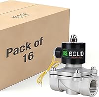 Vista 15 de U.S. Solid Válvula solenoide eléctrica de latón de 3/4 pulgada, 110V CA, normalmente cerrada, para agua no potable, aire y diésel