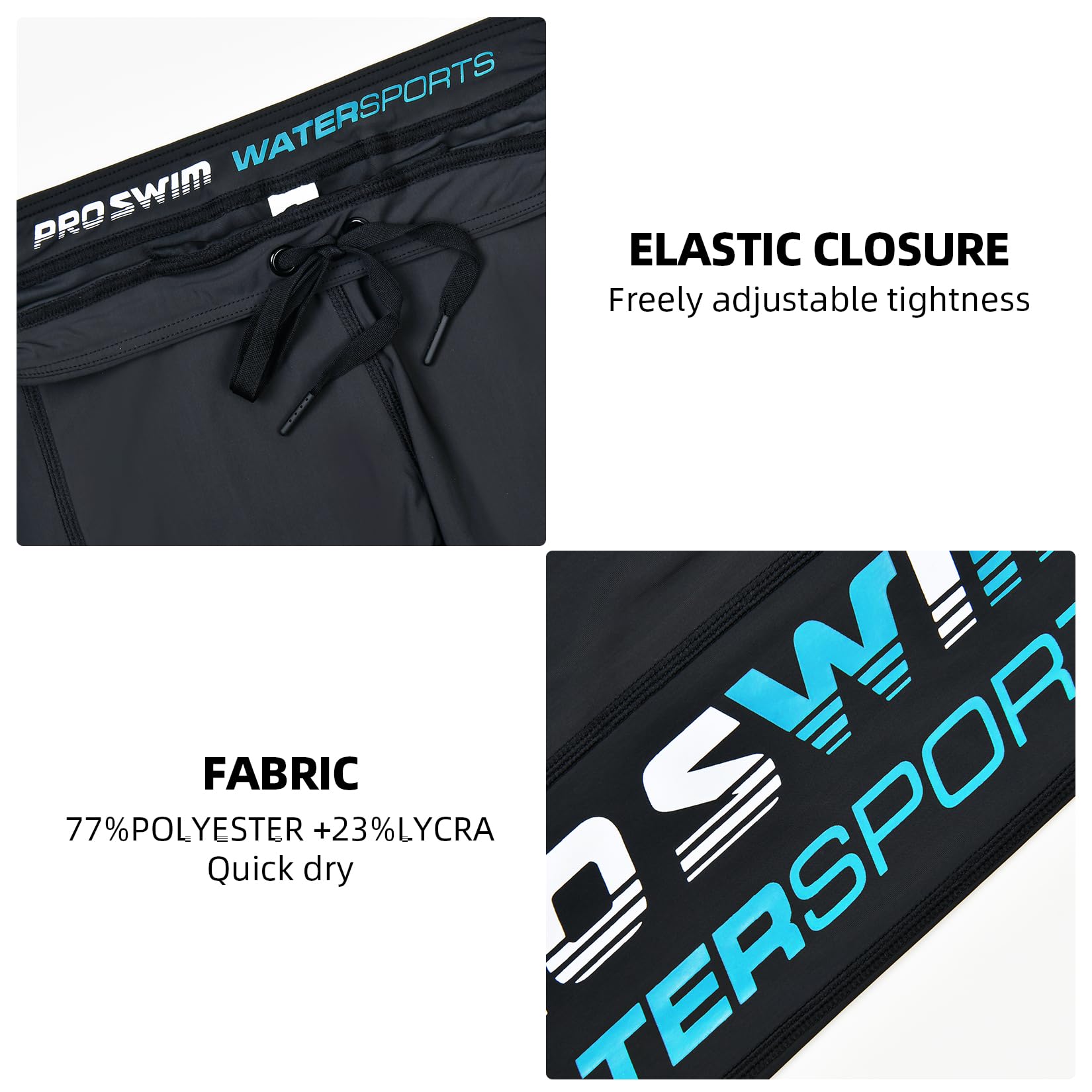Veranobreeze Traje de baño para Hombre Jammer Natación Competición Endurance Long Racing Training
