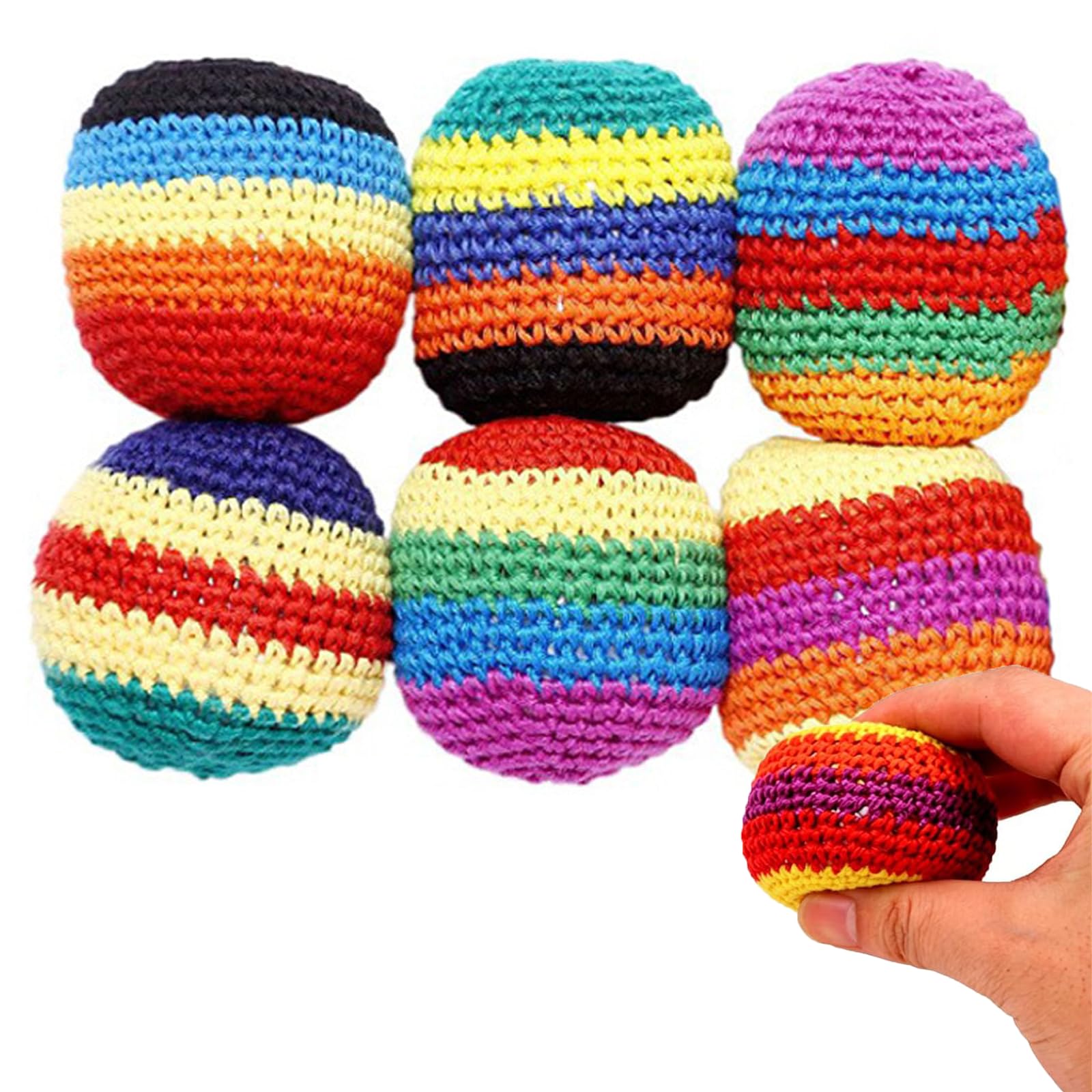 [G-RAPシールド] JACK BALL - Young Trends... Amazon.com: 6PCS Hand-Made Knitted Hacky Bags, 2026 Upgraded Hacky