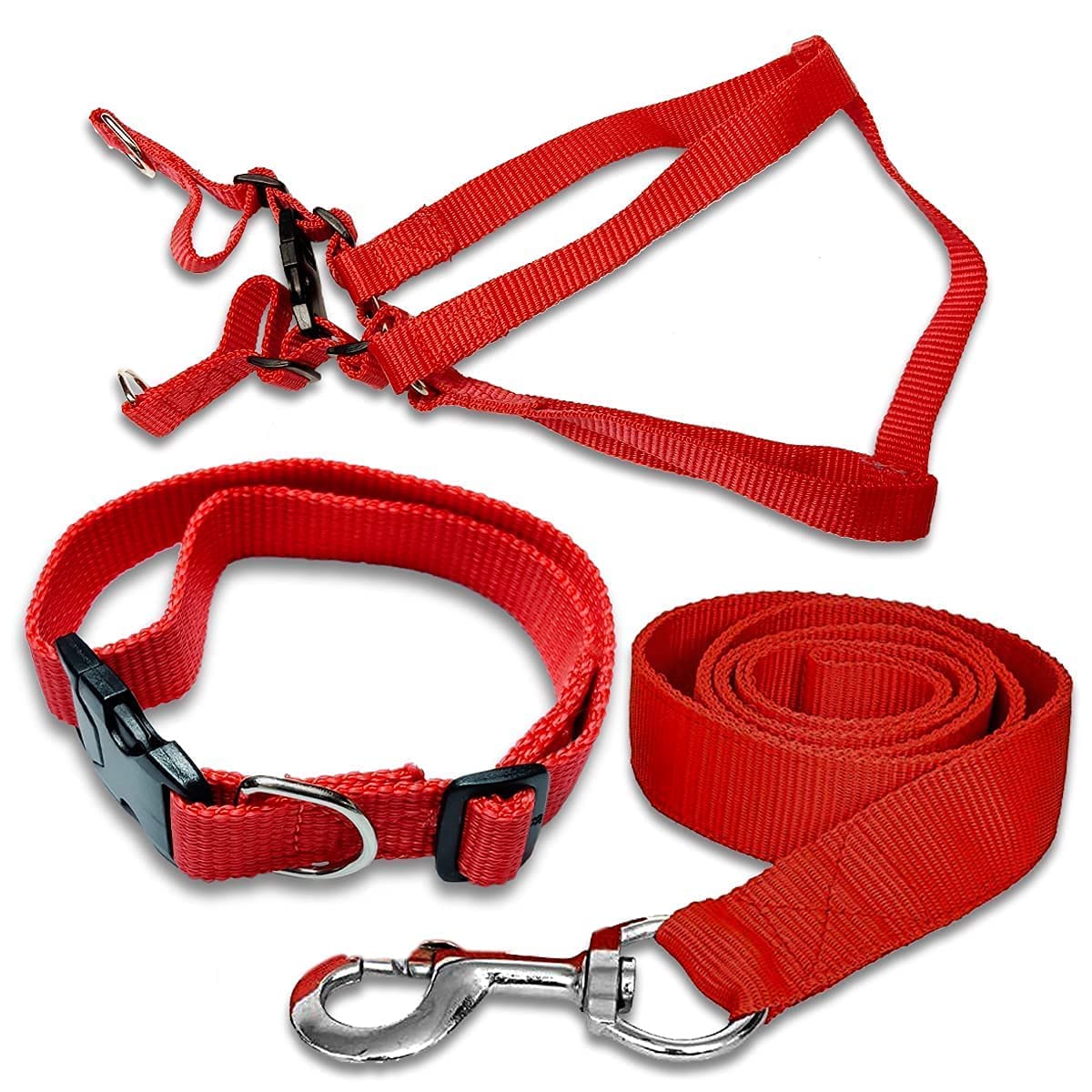 Senapati Dog Neck Collar Belts and Leash Set (Red Color, Waterproof, Medium, Nylon, Leash Size 1.5M-2M) (Solid) (B0BCVY3WDM) Amazon Price History, Amazon Price Tracker