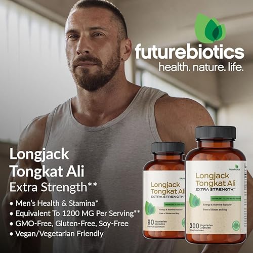 Miniatura 3 de Futurebiotics Longjack Tongkat Ali Extra Strength Energy & Stamina Support - Sin OMG, 90 cápsulas vegetarianas