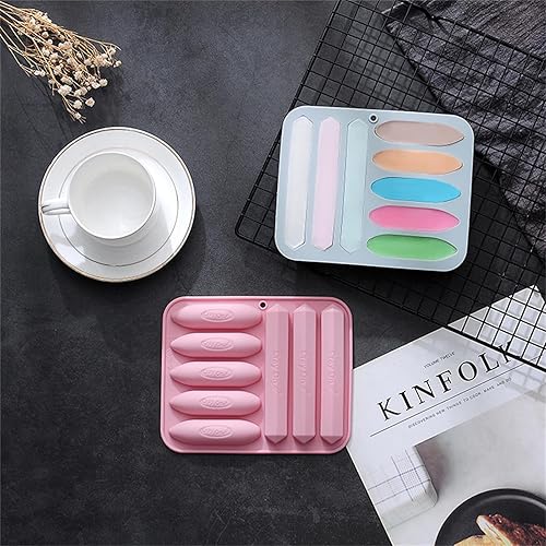 Miniatura 6 de DANUDON 4 paquetes de moldes de silicona para crayón, surtidos 3D, moldes de silicona para horno, triangulares, moldes de silicona para hacer