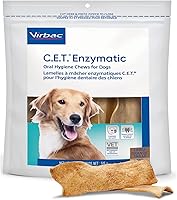 Virbac C.E.T. Enzymatic Dental Chews for Large Dogs - #1 Vet-Recommended Plaque & Tartar Control, Chicken Flavor Beefhide