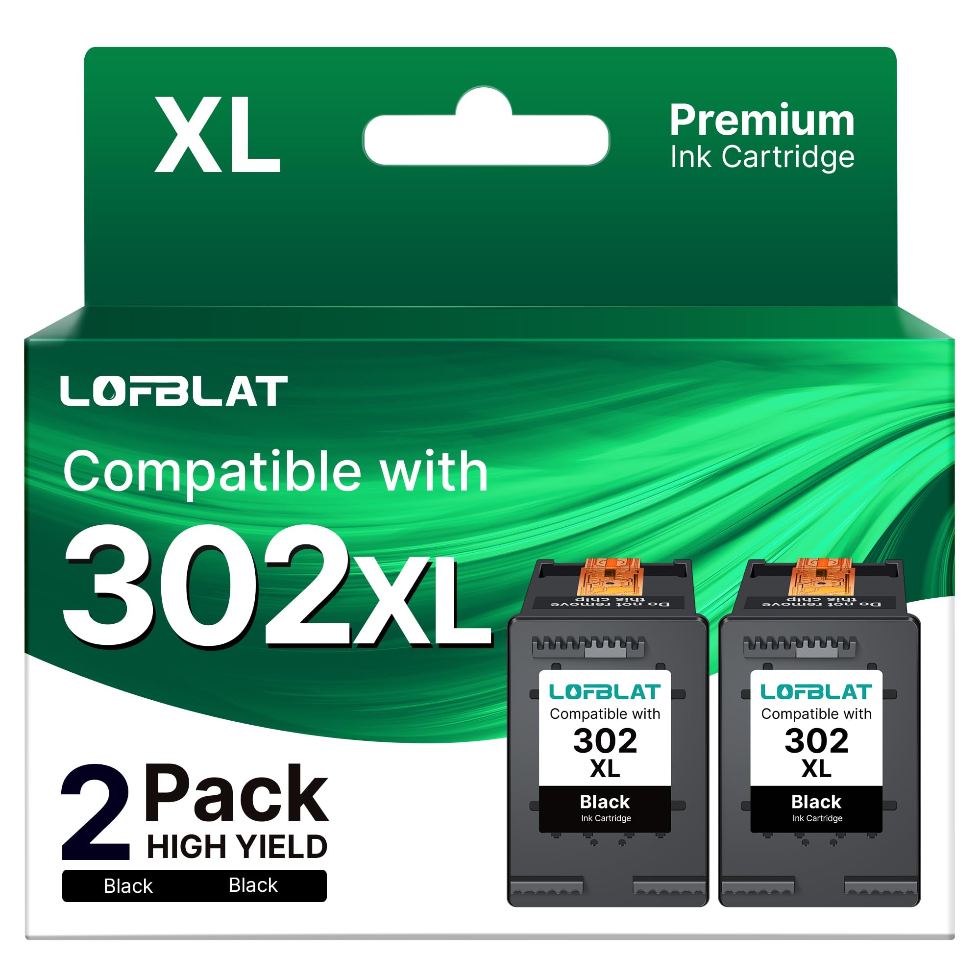 LOFBLAT 303 303XL Multipack Druckerpatronen Kompatibel für HP 303 Druckerpatronen Multipack für HP Envy Inspire 7900 Patronen für HP Envy 7200 7830 6230 6232 6220 6234 7130 7134 (2er-Pack)