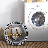 Vista 6 de 2025 Upgrade 4986ER0004F Junta de puerta de lavadora compatible con lg, lavadoras Kenmore, repuesto 4986ER0004J, 4986ER0004K, sello de goma