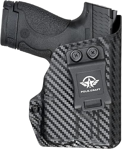 Miniatura 1 de M&P Shield 40 Funda con láser TLR-6 IWB Kydex Holster Ajuste personalizado Smith & Wesson M&P Shield 0.354 in.40 wTLR-6 - Cintura interior - Tapa