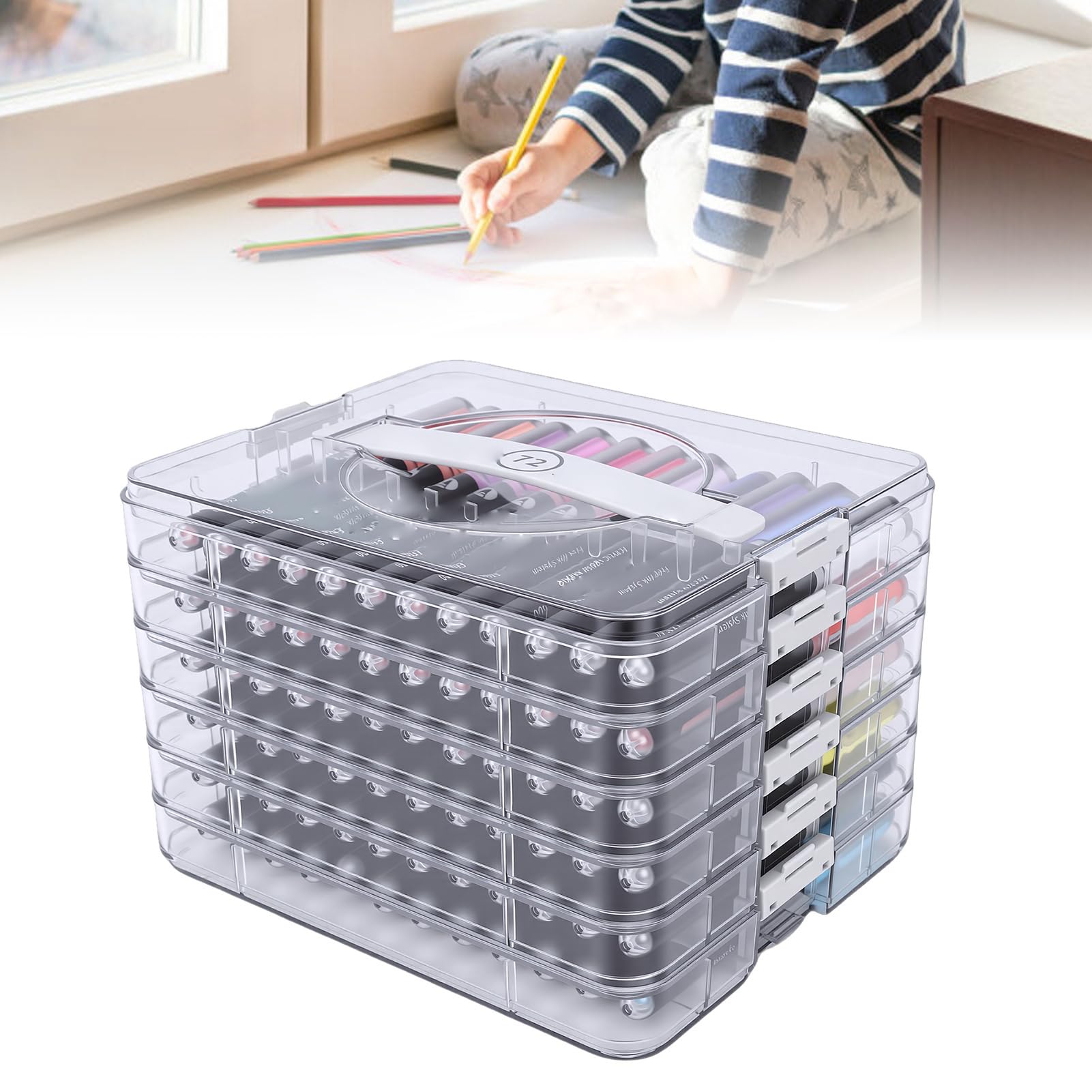 Tangxi Żywy Zestaw Markerów Akrylowych o 72 Kolorach, łatwy w Użyciu Pisak z farbą do Tkanin ze Szkła Ceramicznego, Płótno Kamienne, Dekoracje świąteczne, 72 Kolory