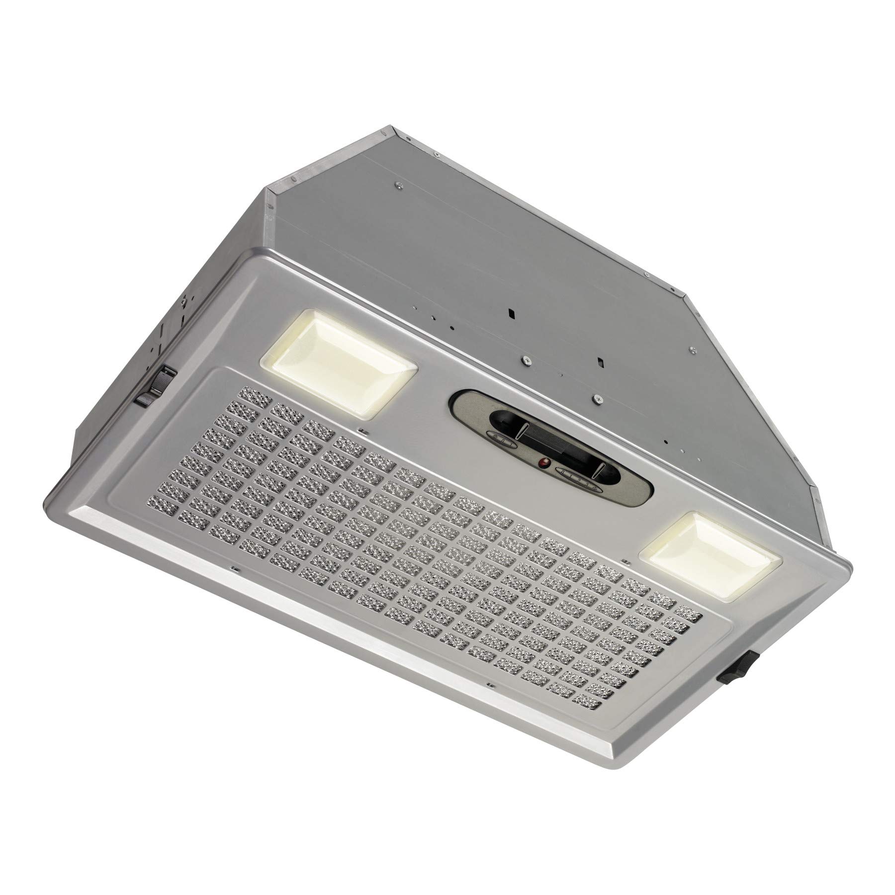 Broan Aluminum Power Pack Range Hood Insert, Exhaust Fan and Light Combo for Over Kitchen Stove, Silver, 6.0 Sones, 390 CFM