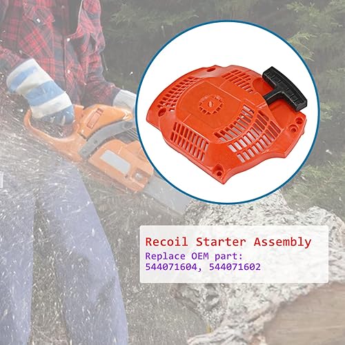 Miniatura 2 de 544071604 Conjunto de arranque de retroceso de arranque para motosierras Husqvarna 450 rancher, 450, 450 E, 445, 445 E, 445 II motosierras