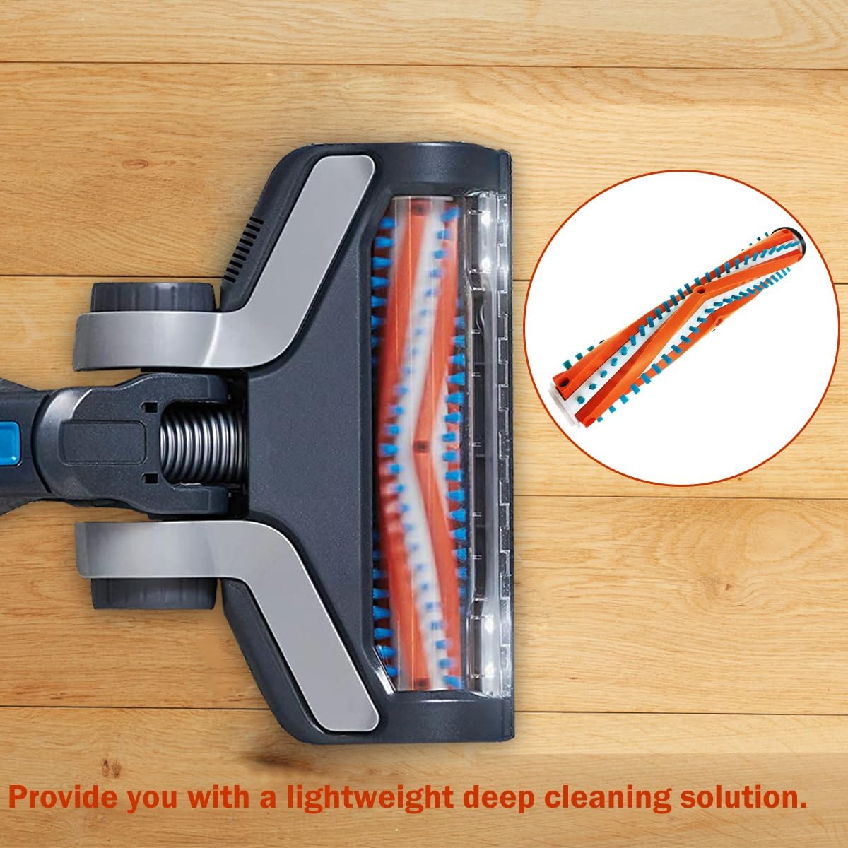 Diteje Replacement Parts Kit Accessories Compatible with Black and Decker BSV2020G BSV2020P Cordless Stick Vacuum Cleaner,1 Main Brush Roller and 2 Filters