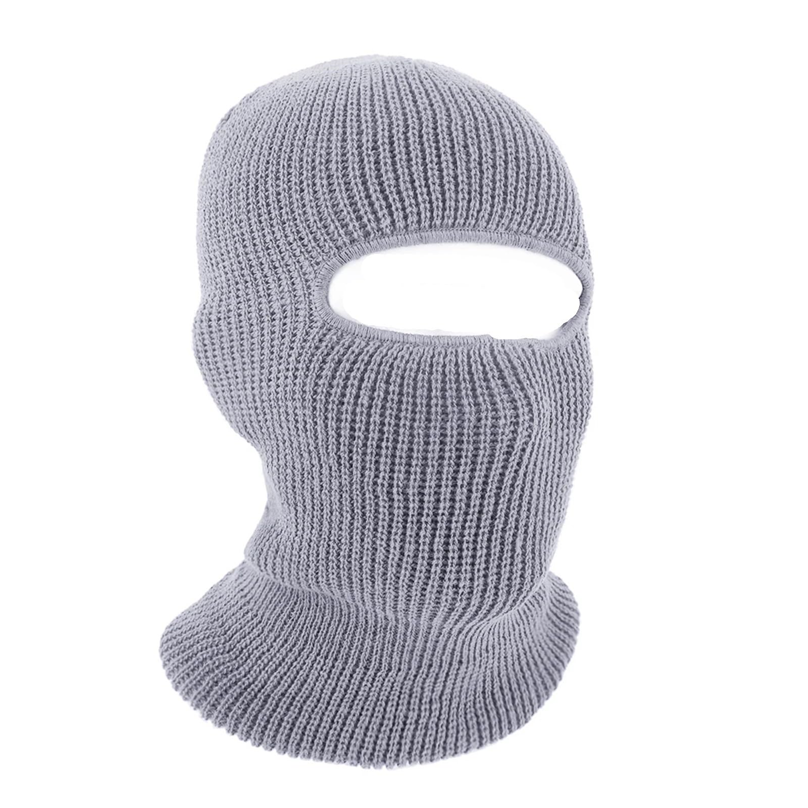 Pasamontañas Gorros de Punto for Cara Completa, pasamontañas de Invierno for Exteriores, Gorro Deportivo for Ciclismo y esquí, máscaras de Felpa cálidas a Prueba de frío, 2 uds.