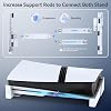 Soporte horizontal OIVO para PS5/Slim/Pro, consola con disco y digital, base estable con varillas de soporte mejoradas y diseño extensible para accesorios PlayStation 3 5