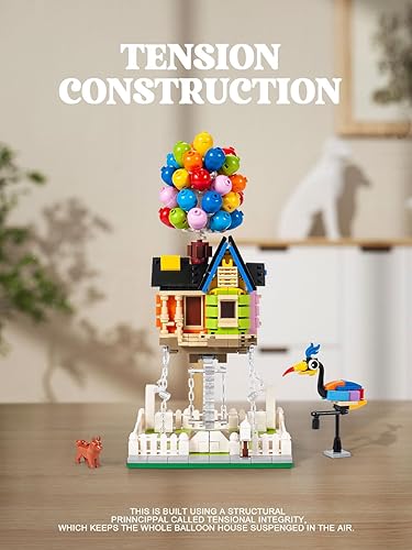Miniatura 3 de Kit de construcción de casa de globos para niños de 14 años, juego creativo de bloques de construcción de 635 piezas, juguetes para niñas para