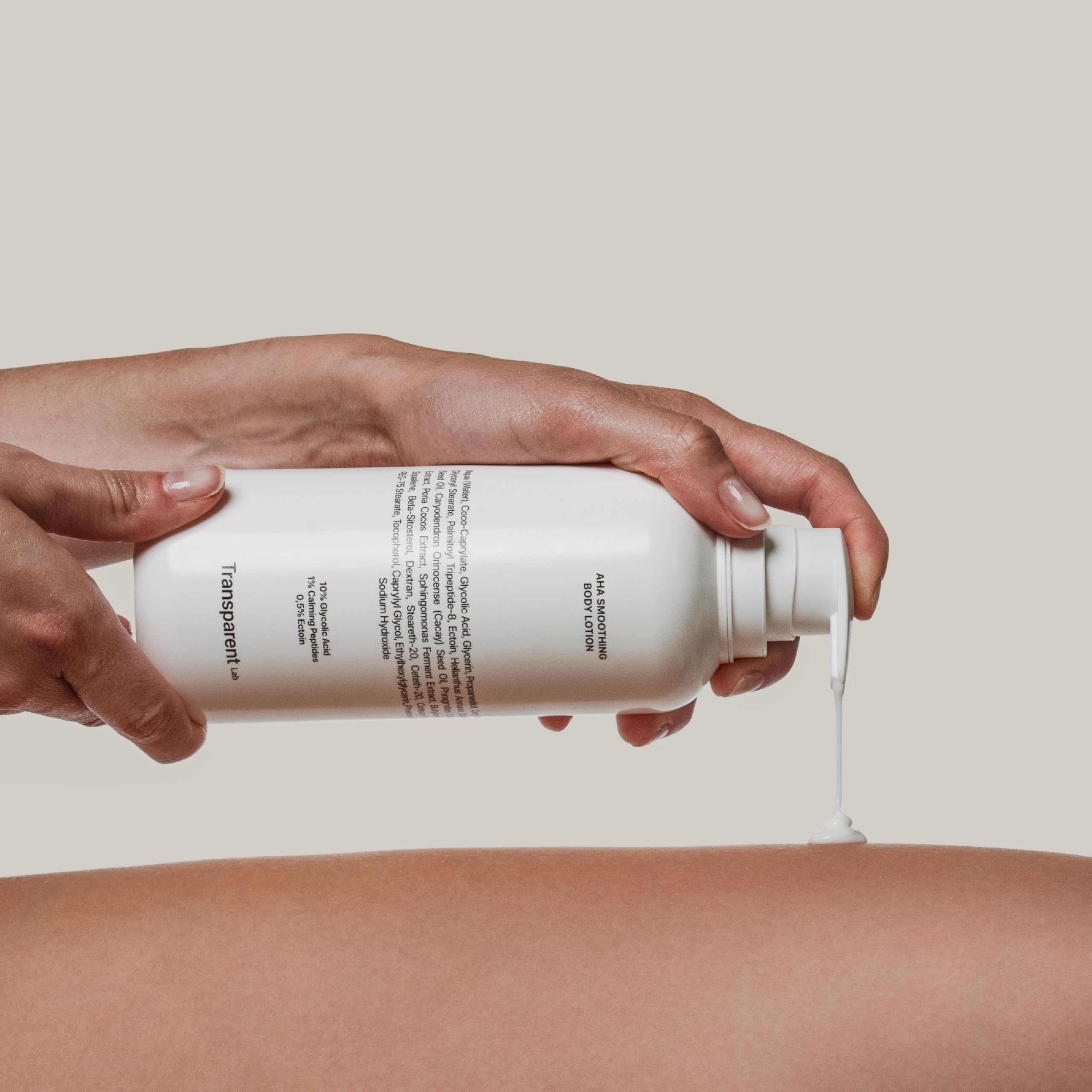 TRANSPARENT LAB AHA SMOOTHING BODY LOTION - Skin Smoothing Body Lotion, Clear, 400 ml (Pack of 1) - Image 3