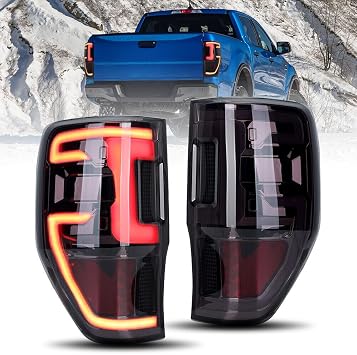 Pair LED Dynamic Rear Tail Light For Ford Ranger T7 PX MK1 MK2 2012-2021