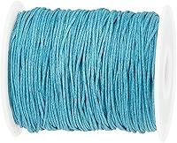 Vista 14 de PH PandaHall 100 yardas 1 mm de hilo de algodón encerado, hilo de cuerda encerada negra para cuentas de pulsera, collar, cuentas para la cintura