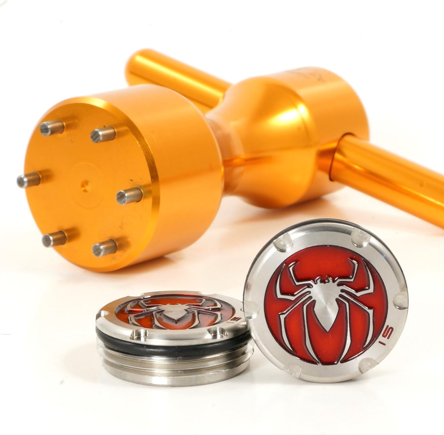 19th Hole Custom Shop 2 of 15g Deluxe Tour Style Spider Red Weights for Scotty Cameron Putters with Wrench Tool