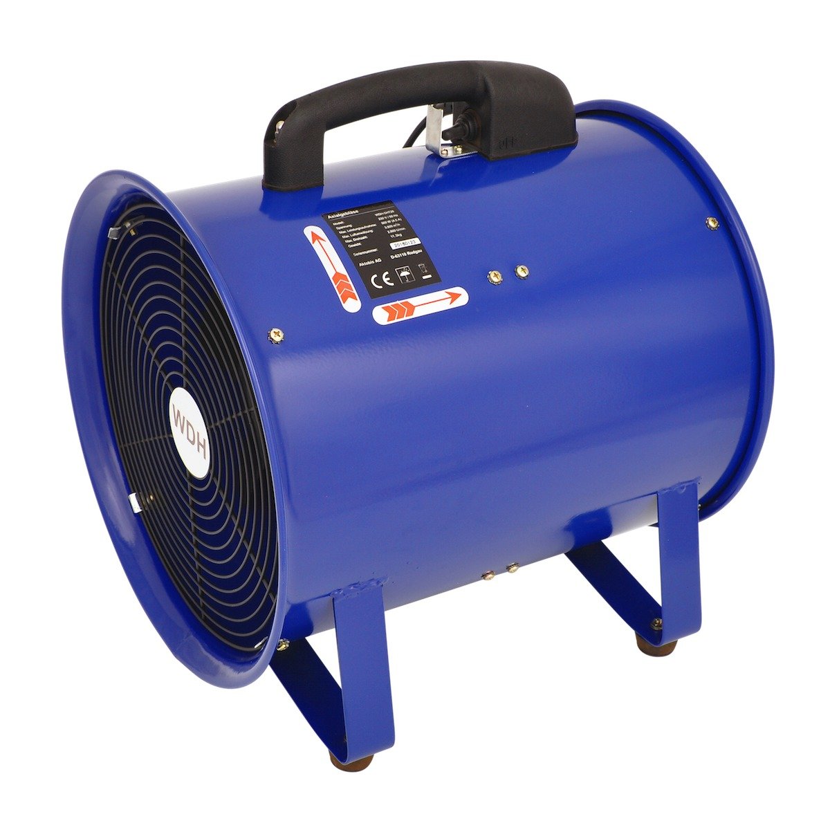 Aktobis Ventilateur axial professionnel WDH-SHT28 boîtier métallique 2.800 m³/h